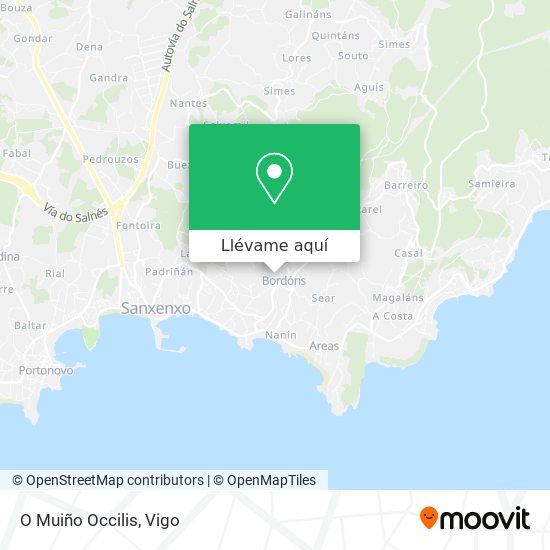 Mapa O Muiño Occilis