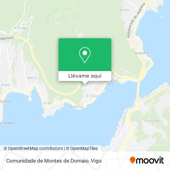 Mapa Comunidade de Montes de Domaio