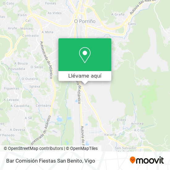 Mapa Bar Comisión Fiestas San Benito