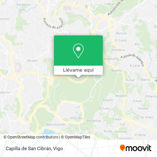 Mapa Capilla de San Cibrán