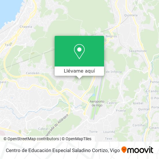 Mapa Centro de Educación Especial Saladino Cortizo