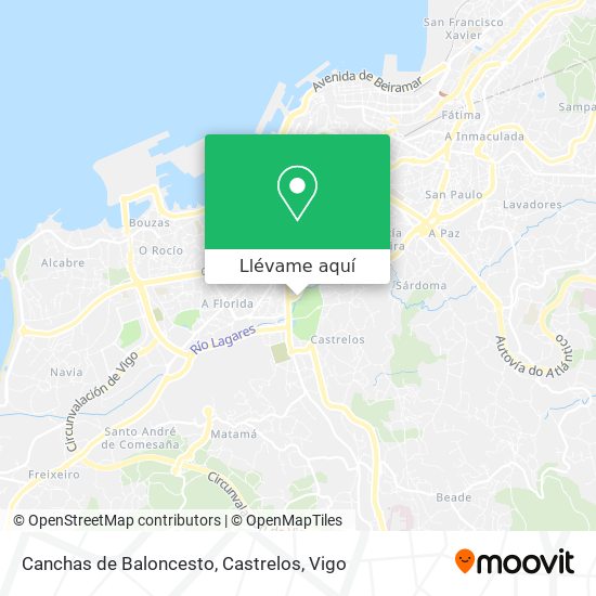 Mapa Canchas de Baloncesto, Castrelos