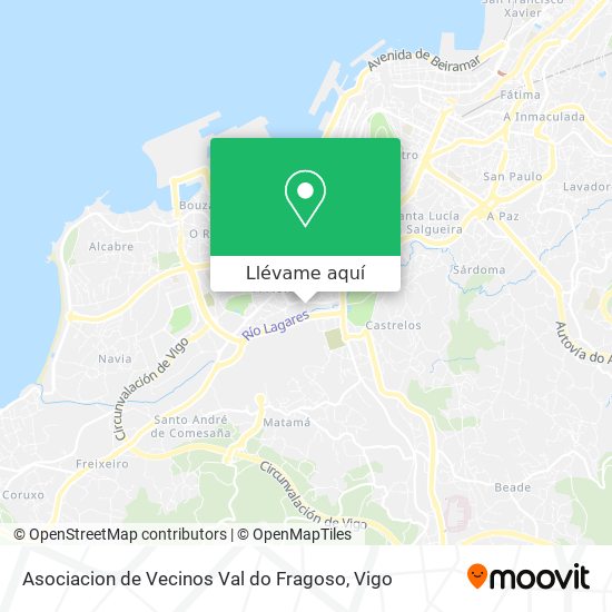 Mapa Asociacion de Vecinos Val do Fragoso