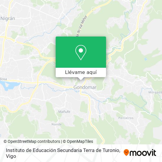 Mapa Instituto de Educación Secundaria Terra de Turonio