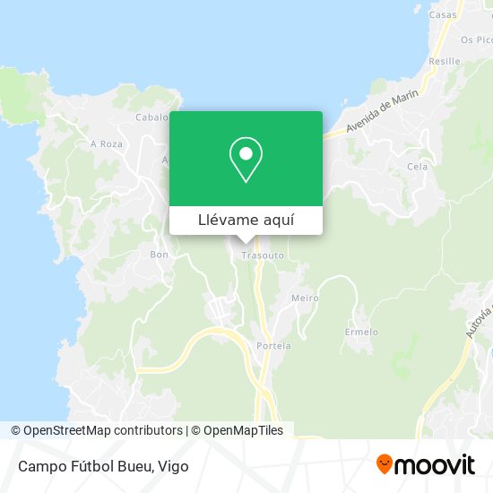 Mapa Campo Fútbol Bueu
