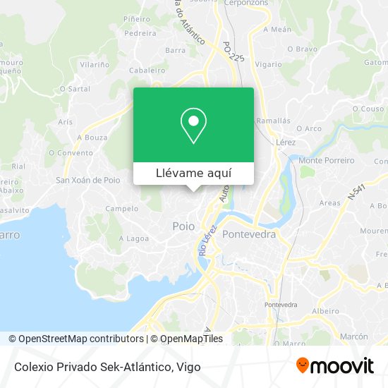 Mapa Colexio Privado Sek-Atlántico