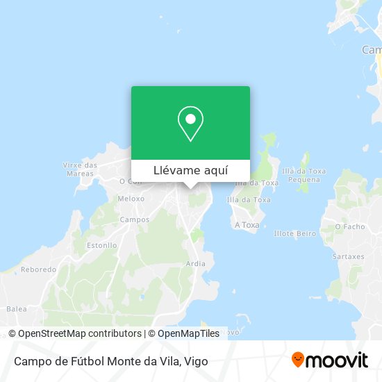 Mapa Campo de Fútbol Monte da Vila