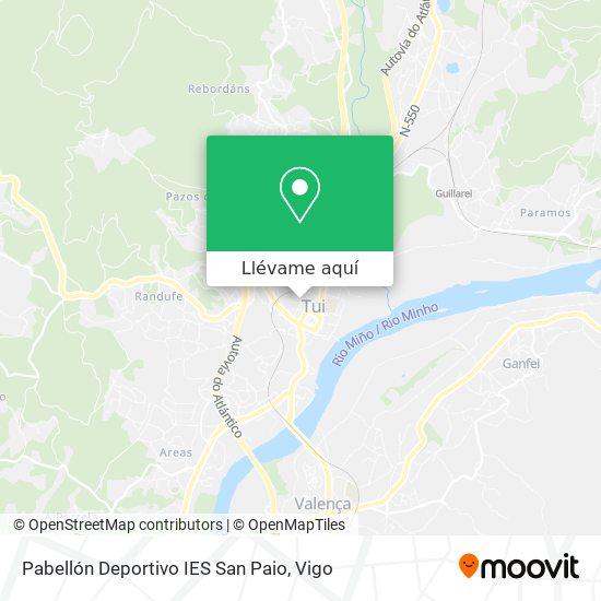 Mapa Pabellón Deportivo IES San Paio