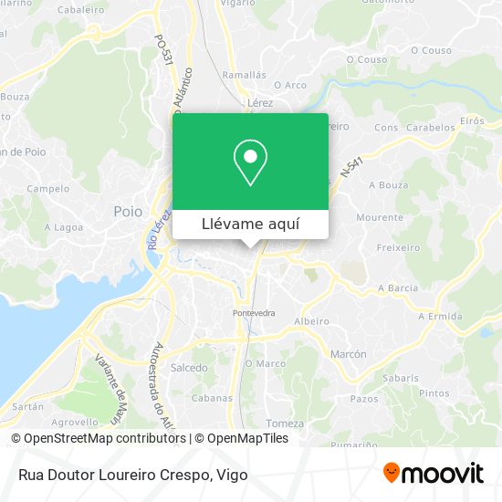 Mapa Rua Doutor Loureiro Crespo