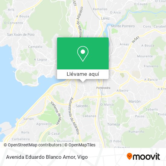 Mapa Avenida Eduardo Blanco Amor