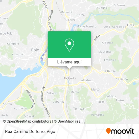 Mapa Rúa Camiño Do ferro