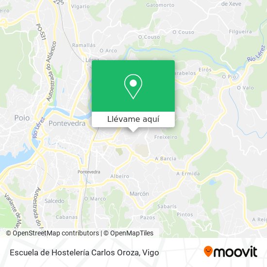 Mapa Escuela de Hostelería Carlos Oroza