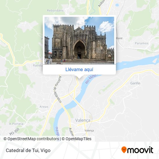 Mapa Catedral de Tui