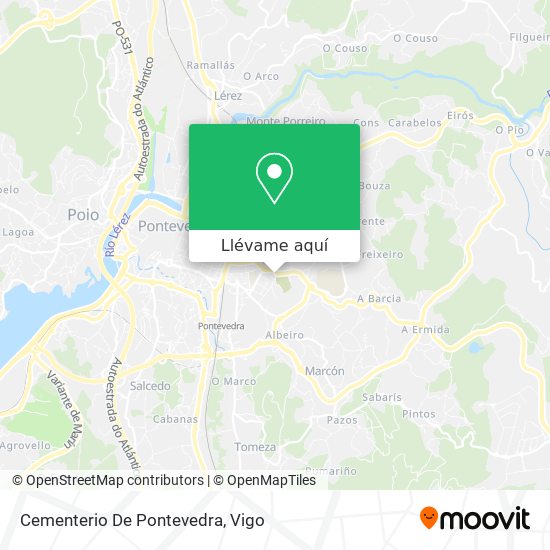 Mapa Cementerio De Pontevedra