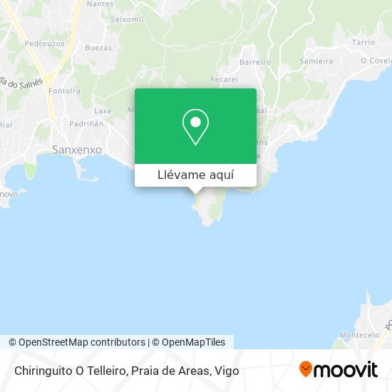 Mapa Chiringuito O Telleiro, Praia de Areas
