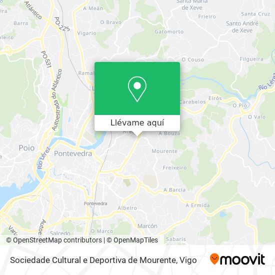 Mapa Sociedade Cultural e Deportiva de Mourente