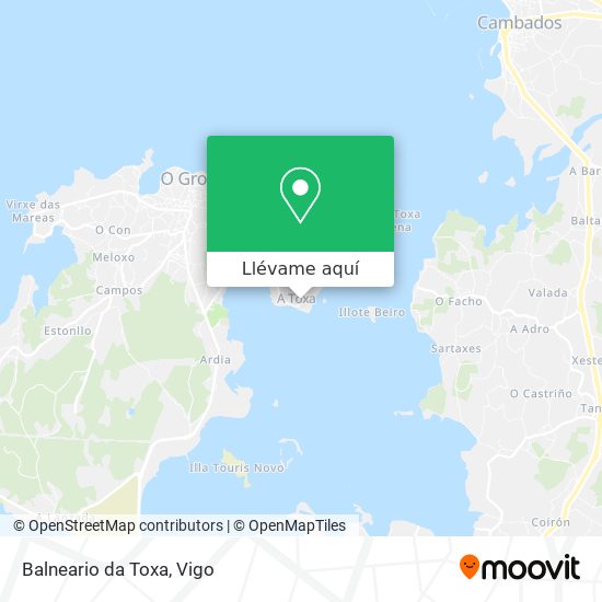 Mapa Balneario da Toxa