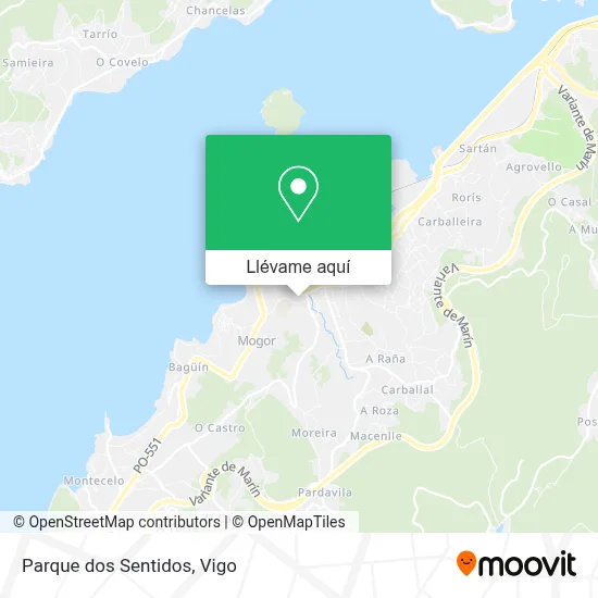 Mapa Parque dos Sentidos