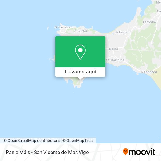 Mapa Pan e Máis - San Vicente do Mar