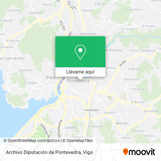 Mapa Archivo Diputación de Pontevedra