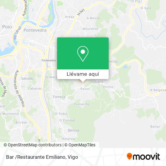 Mapa Bar /Restaurante Emiliano