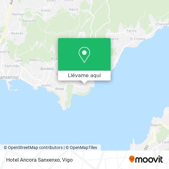 Mapa Hotel Ancora Sanxenxo