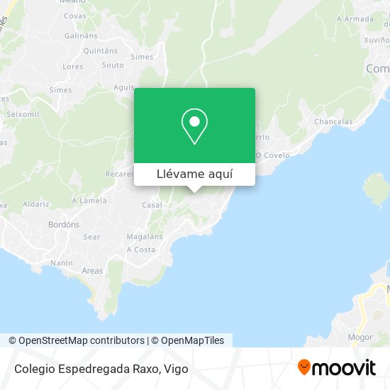 Mapa Colegio Espedregada Raxo