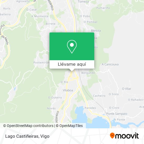 Mapa Lago Castiñeiras