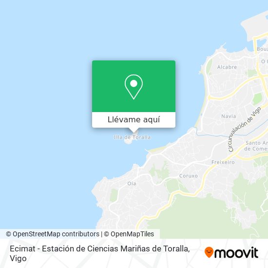 Mapa Ecimat - Estación de Ciencias Mariñas de Toralla