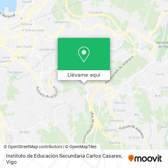 Mapa Instituto de Educación Secundaria Carlos Casares