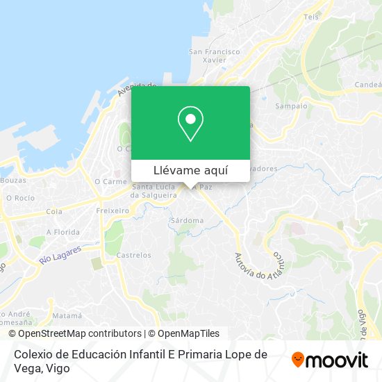 Mapa Colexio de Educación Infantil E Primaria Lope de Vega