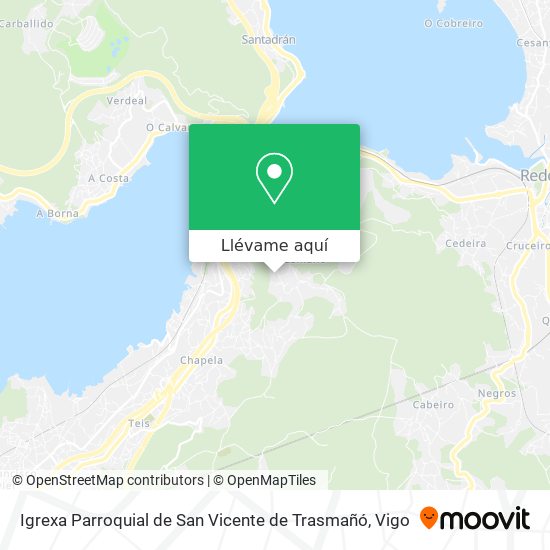Mapa Igrexa Parroquial de San Vicente de Trasmañó