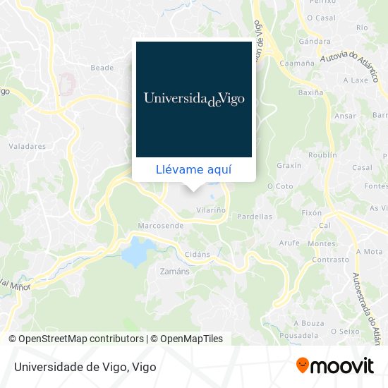 Mapa Universidade de Vigo