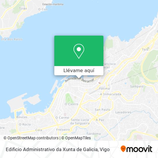 Mapa Edificio Administrativo da Xunta de Galicia