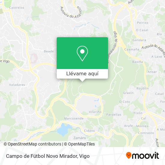 Mapa Campo de Fútbol Novo Mirador