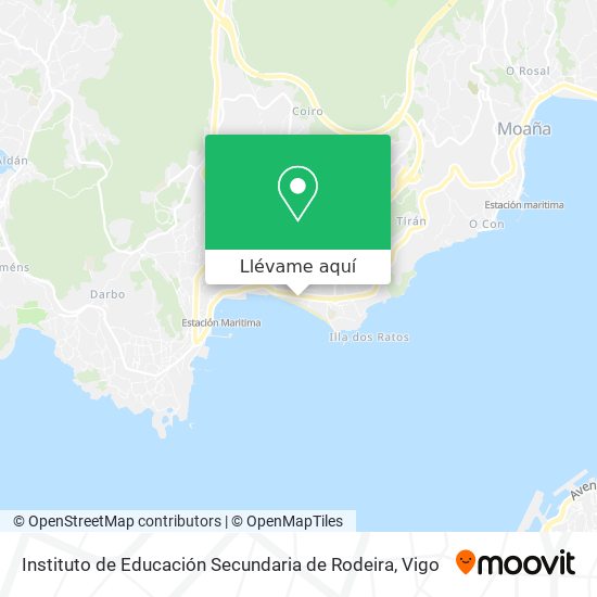 Mapa Instituto de Educación Secundaria de Rodeira