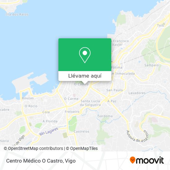 Mapa Centro Médico O Castro