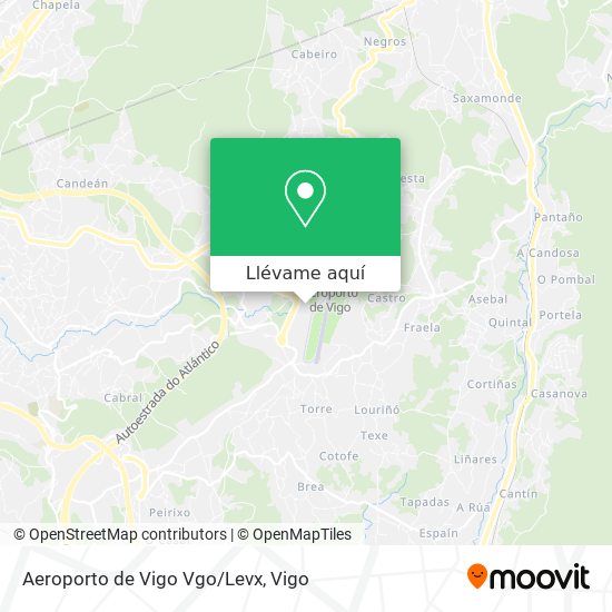 Mapa Aeroporto de Vigo Vgo/Levx