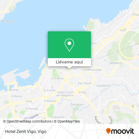 Mapa Hotel Zenit Vigo