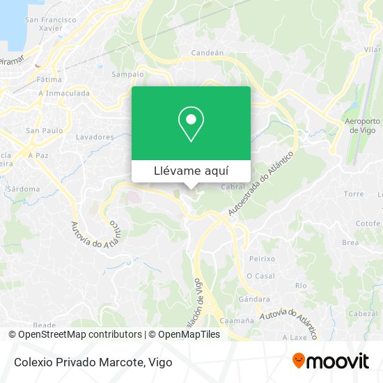 Mapa Colexio Privado Marcote