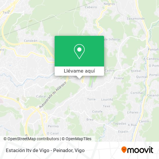 Mapa Estación Itv de Vigo - Peinador