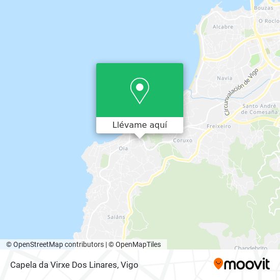 Mapa Capela da Virxe Dos Linares