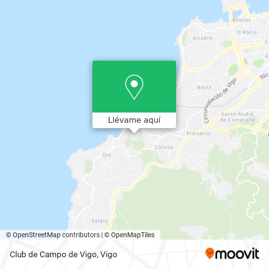 Mapa Club de Campo de Vigo