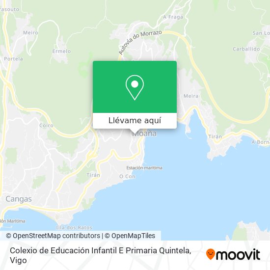 Mapa Colexio de Educación Infantil E Primaria Quintela