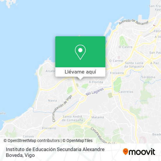 Mapa Instituto de Educación Secundaria Alexandre Boveda