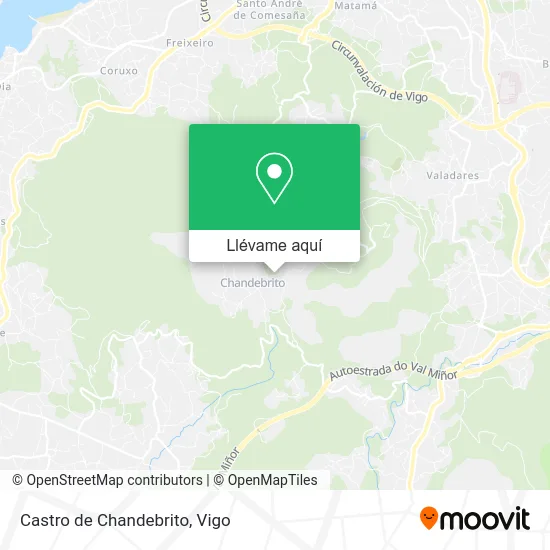 Mapa Castro de Chandebrito