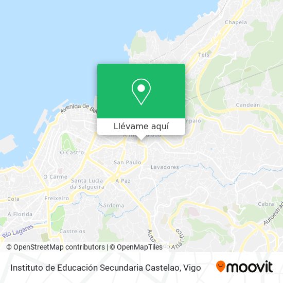 Mapa Instituto de Educación Secundaria Castelao