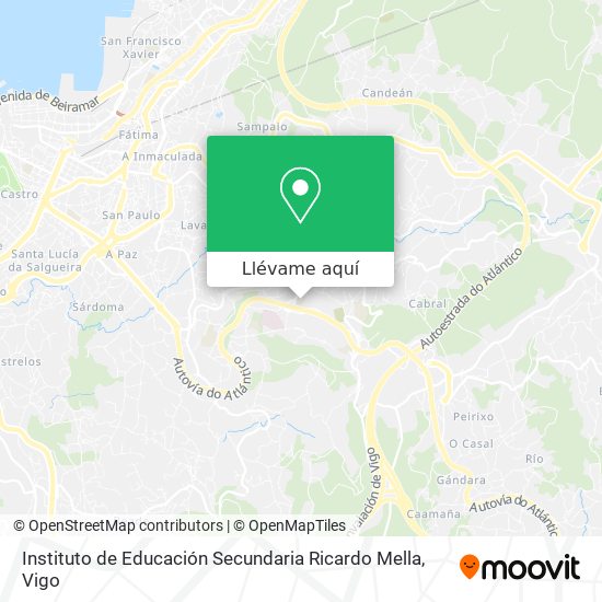 Mapa Instituto de Educación Secundaria Ricardo Mella