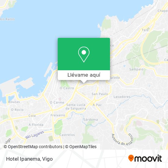 Mapa Hotel Ipanema