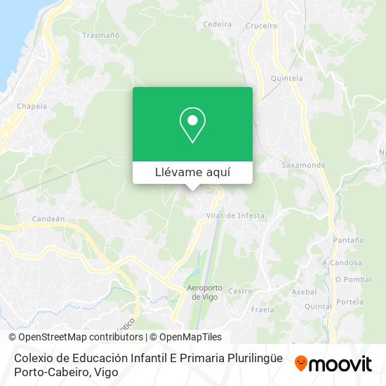 Mapa Colexio de Educación Infantil E Primaria Plurilingüe Porto-Cabeiro